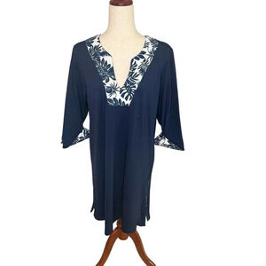 Fullsand Dress Cover Up Large Pink Nylon Blend Bell Beach Vacation UPF 50 Resort